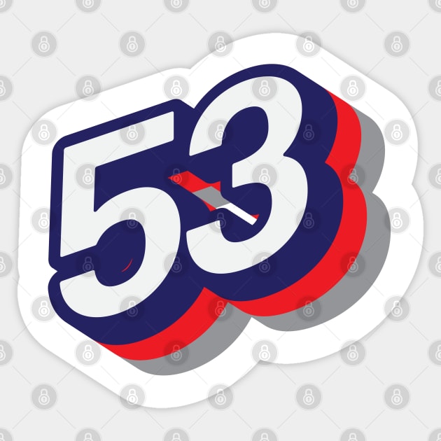 53 Sticker by MplusC